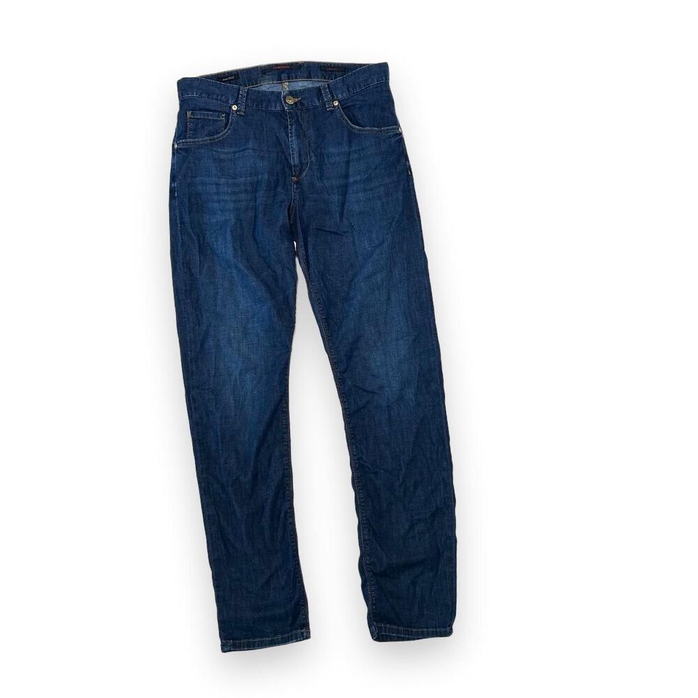 Alberto Modern Fit Tencel Denim Stone Dark Wash Jeans